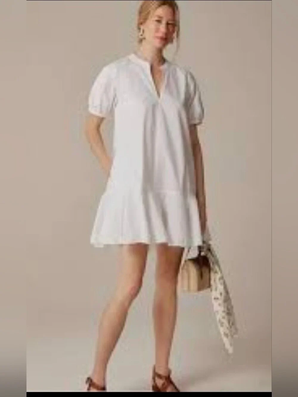 J. Crew Delilah Cotton Poplin Dress Sz Large